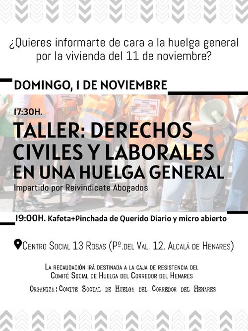 Derechos civiles y laborales en una Huelga General