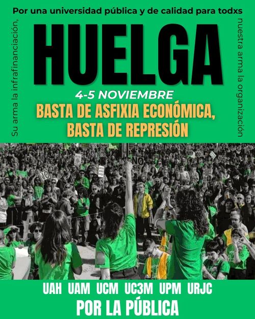 Huelga General en las universidades públicas madrileñas
