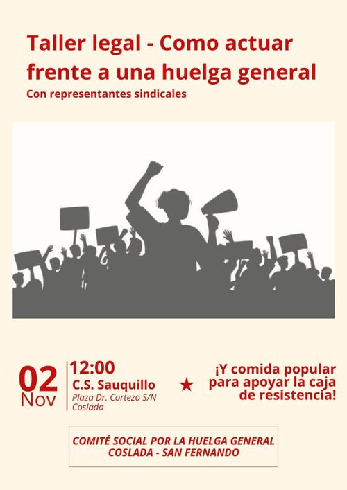 Taller legal: como actuar frente a una huelga general