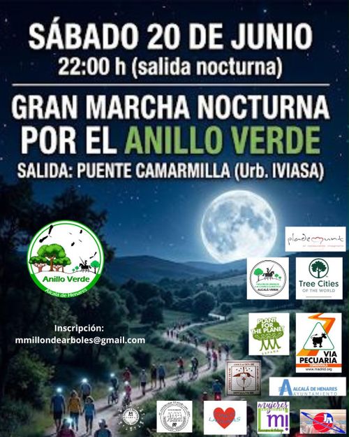 GRAN MARCHA NOCTURNA POR EL ANILLO VERDE DE ALCALÁ DE HENARES 