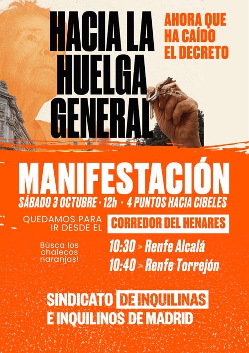 Manifestación de vivienda: Hacia la huelga general