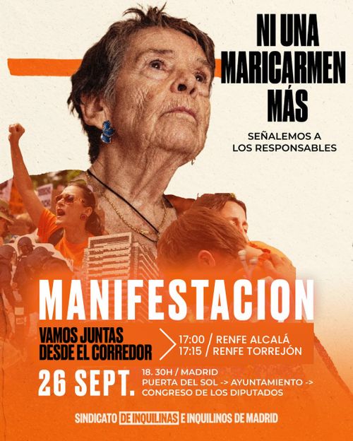 Ni una maricarmen más: Vamos desde el corredor!