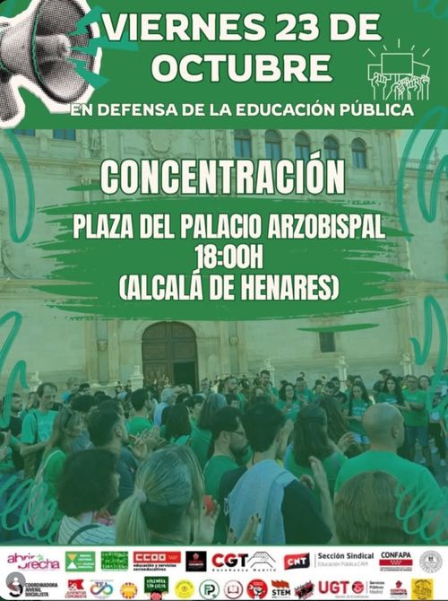 Concentración en defensa de la Educación Pública