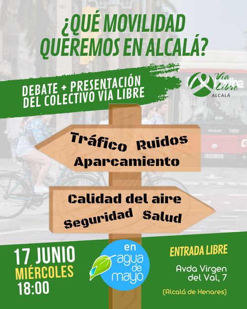 ¿Qué movilidad queremos en Alcalá?  Debate y presentación del colectivo Vía Libre